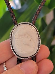 Carved horse bolo 2