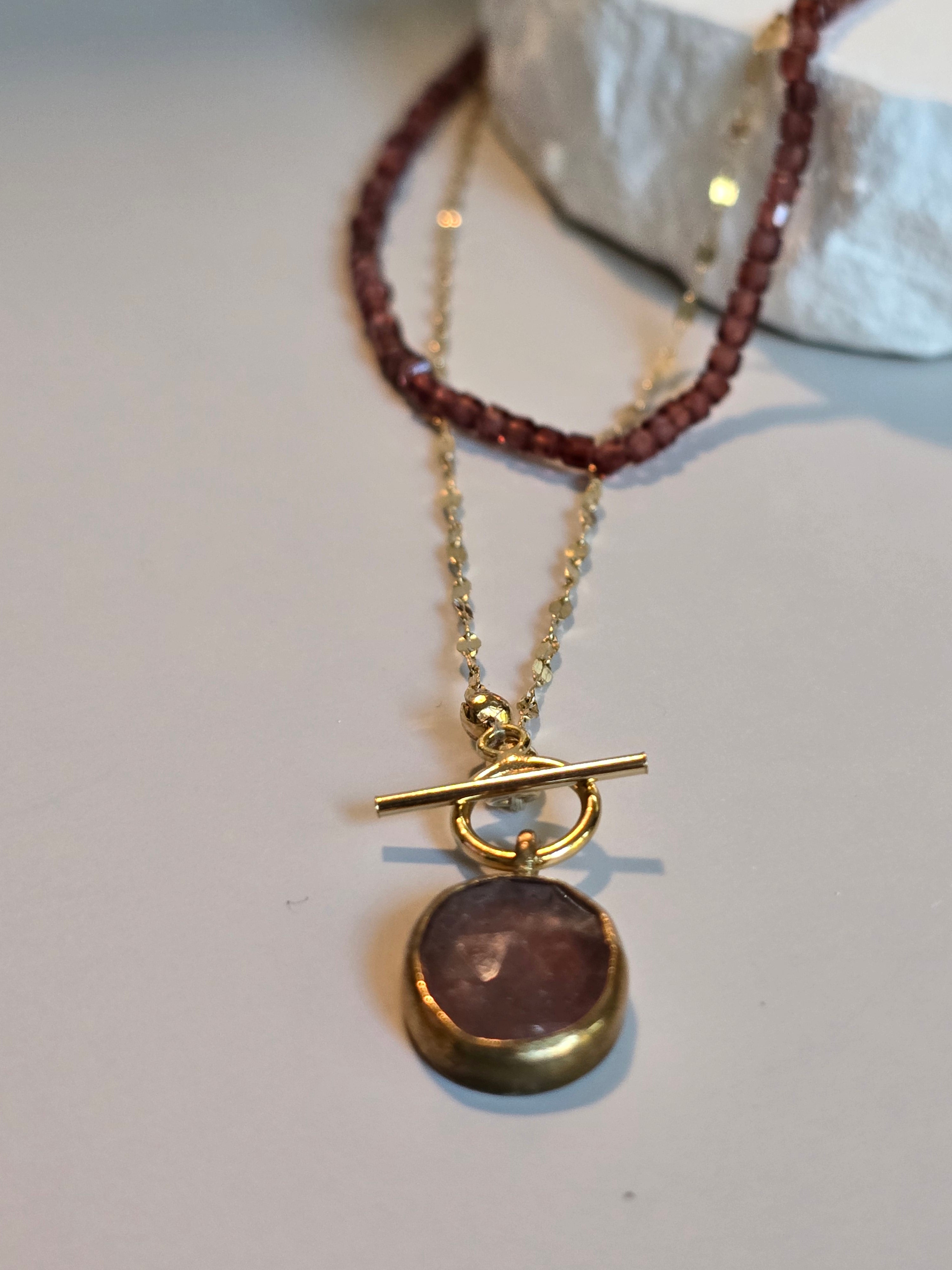 Garnet necklace