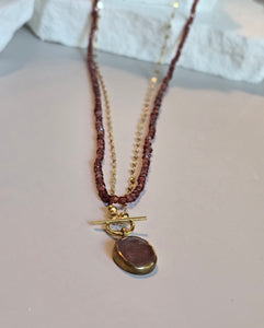 Garnet necklace