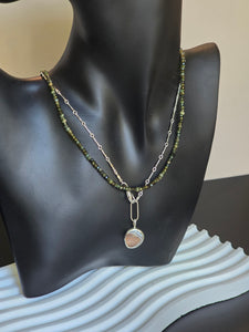 Green tourmaline necklace