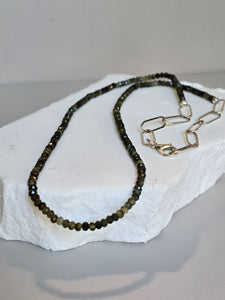 Green tourmaline necklace