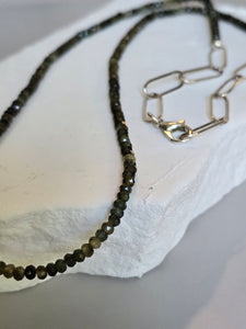 Green tourmaline necklace