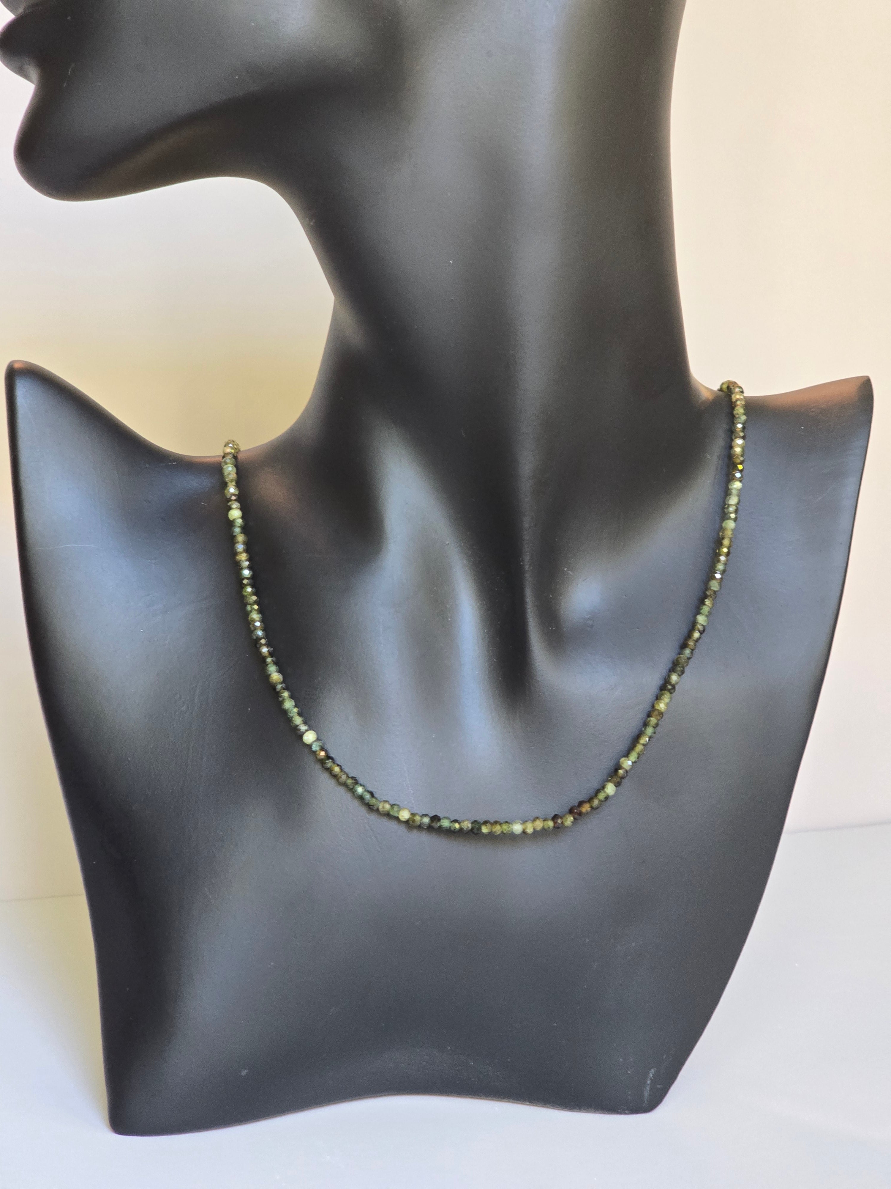 Green tourmaline necklace